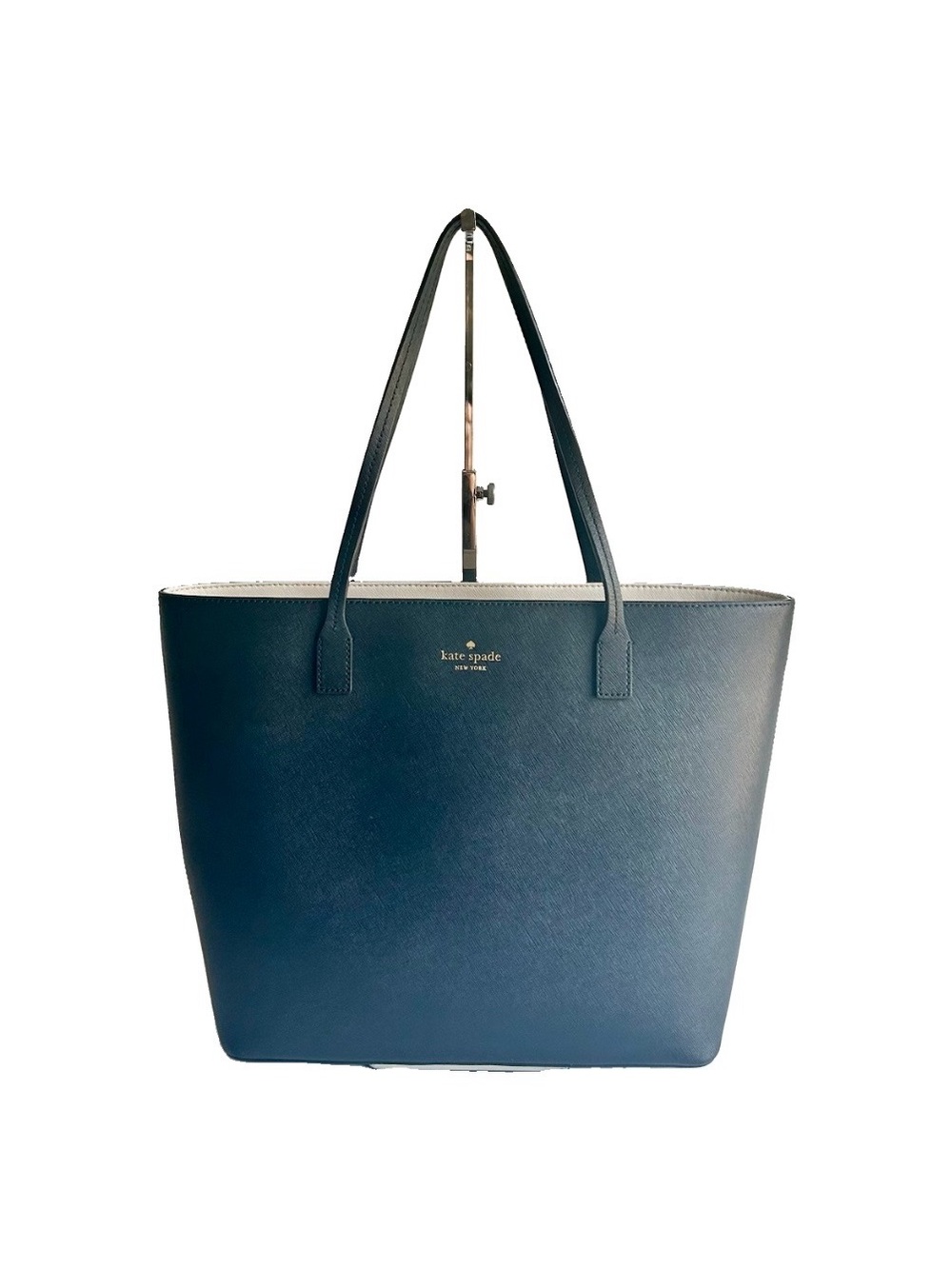 New Kate Spade Black Crossgrain Leather Handbag Shoulder Bag